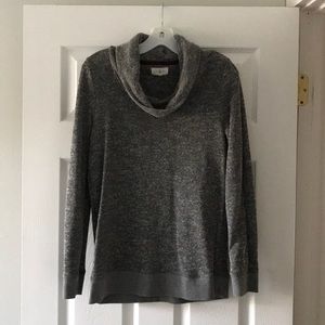 Lou & Grey Cowl Neck Grey Sweatshirt